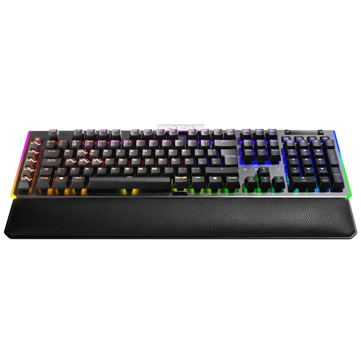 EVGA 812-W1-20SP-K2 teclado Juego USB QWERTY Inglés Negro, Gris, Alámbrico, Interruptor de llave optomecánica, LED RGB