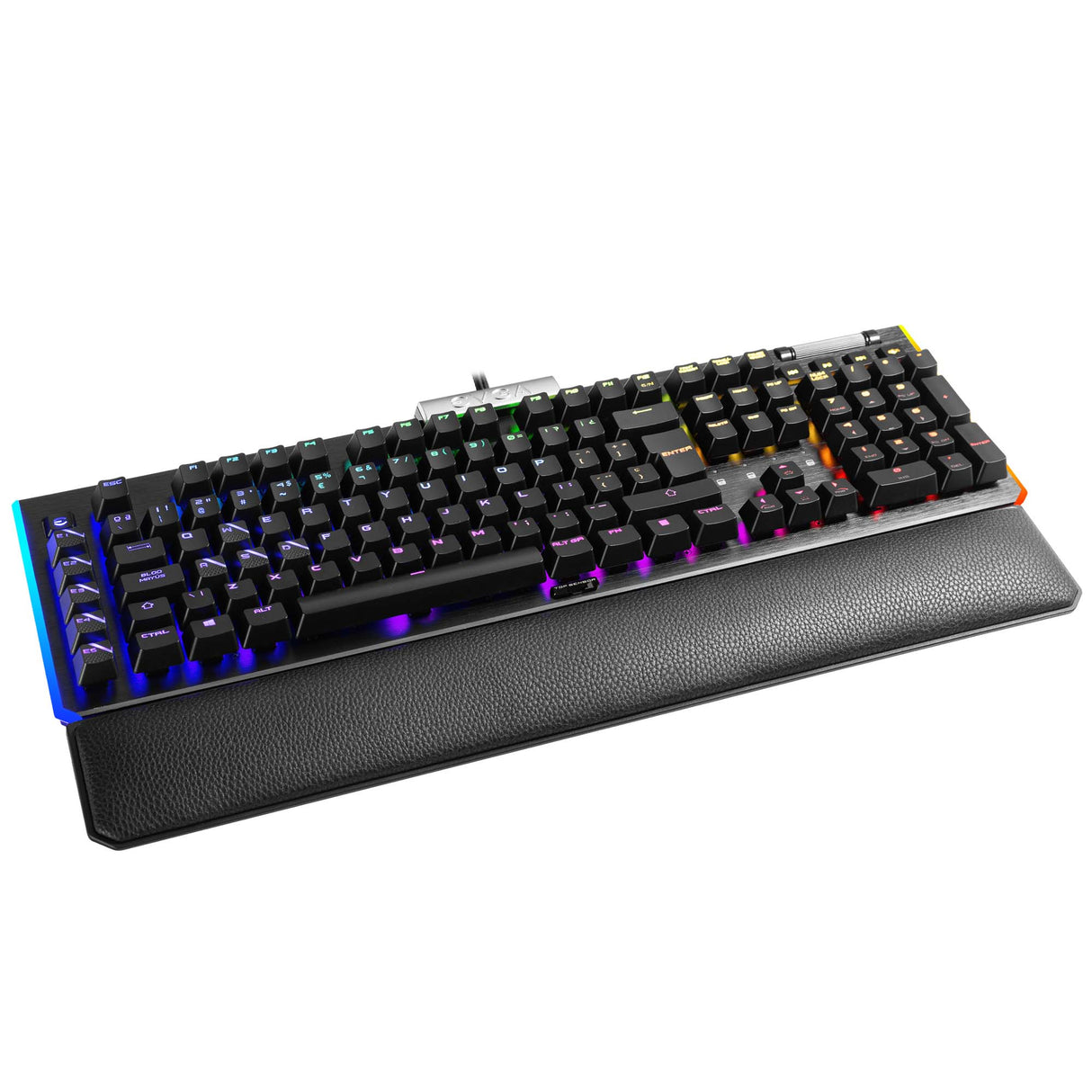 EVGA 812-W1-20SP-K2 teclado Juego USB QWERTY Inglés Negro, Gris, Alámbrico, Interruptor de llave optomecánica, LED RGB