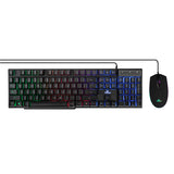 Yeyian YKP-20705 teclado Ratón incluido Juego USB Español Negro, Alámbrico, Interruptor de membrana, LED