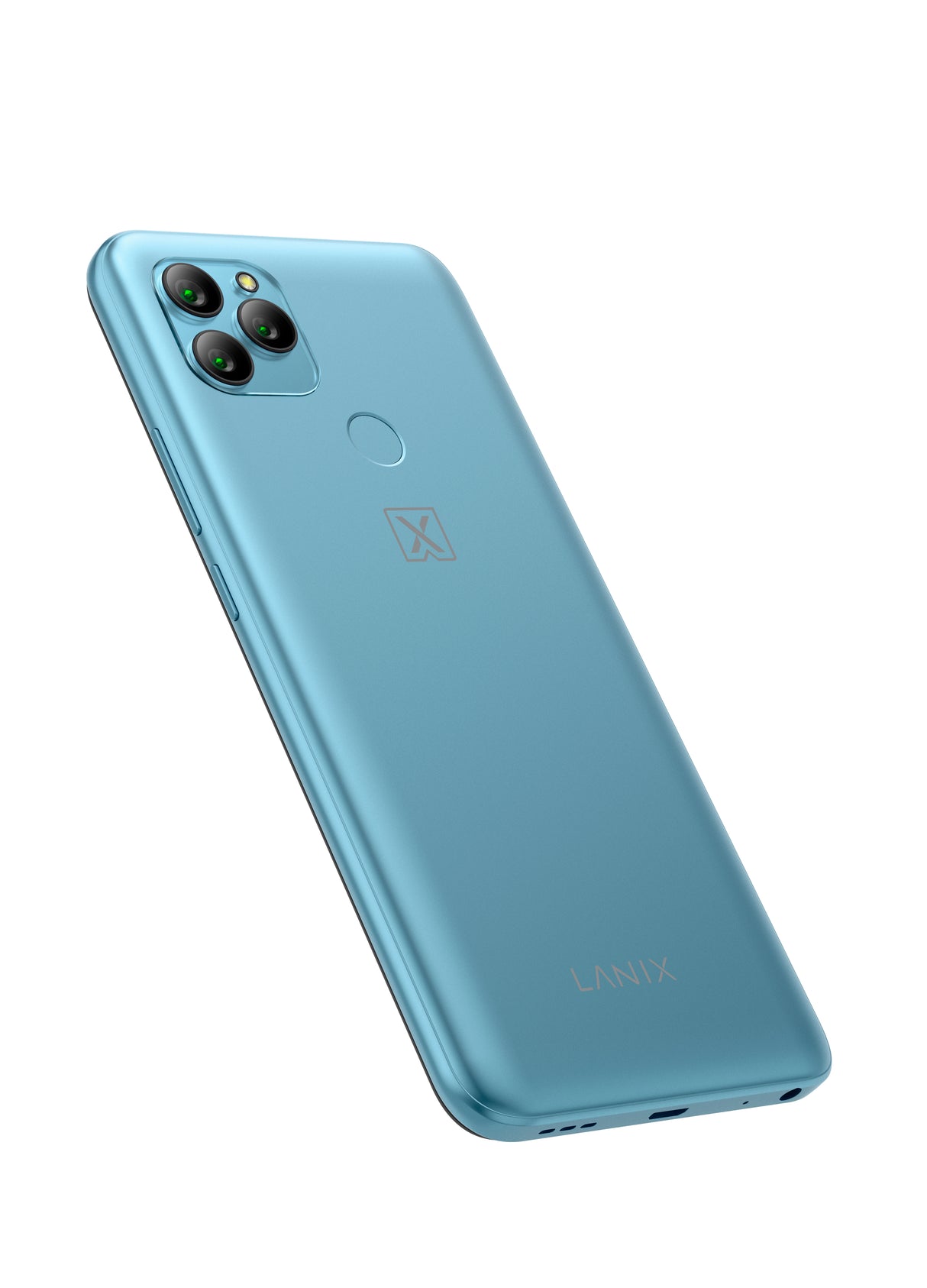 Smartphone Lanix Alpha 1V 6.5" HD 32GB/2GB Nano Dual Sim Cámara 13+2MP+2MP/8MP Octacore Android 11 Color Aqua