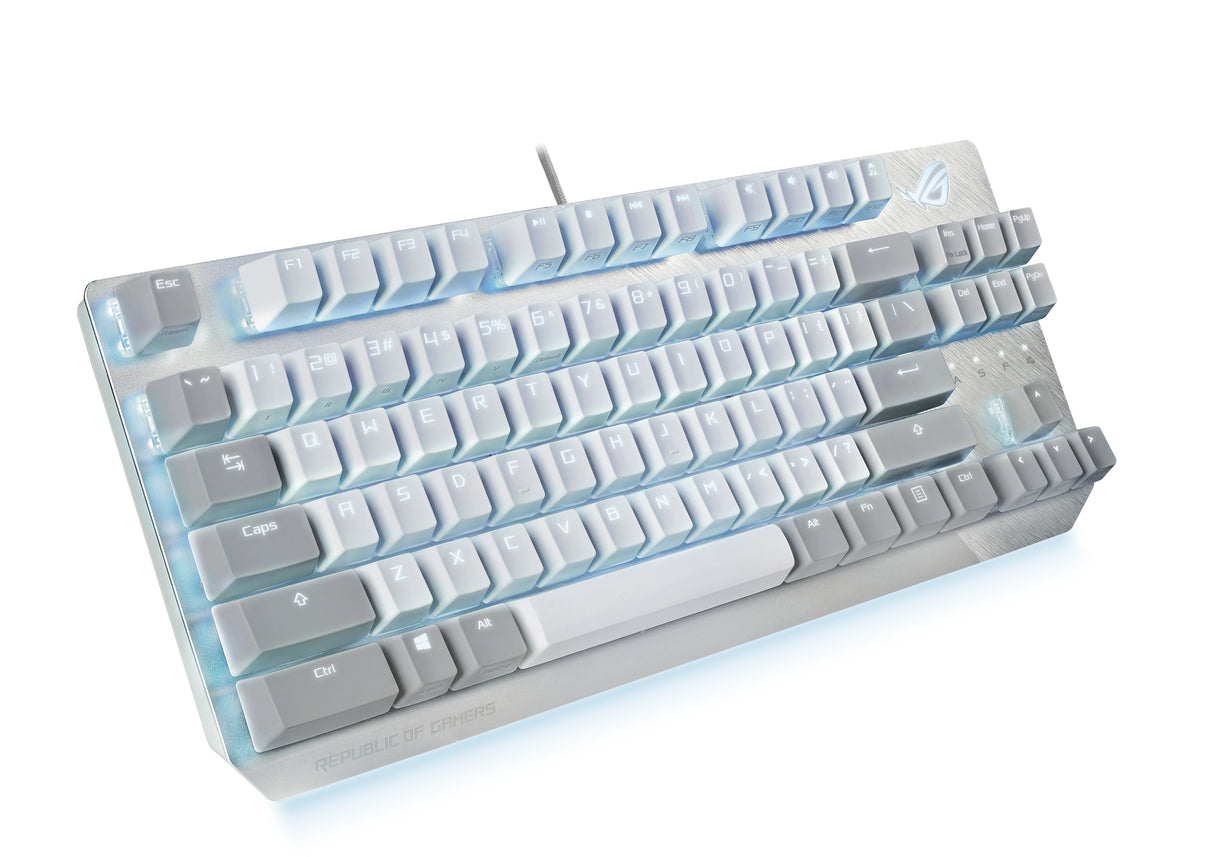 ASUS ROG Strix Scope NX TKL Moonlight White Teclado Juego Alámbrico USB Interruptor mecánico