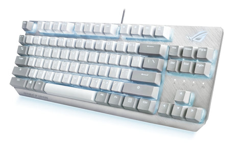 ASUS ROG Strix Scope NX TKL Moonlight White teclado Juego USB Blanco, Alámbrico, Interruptor mecánico, LED RGB