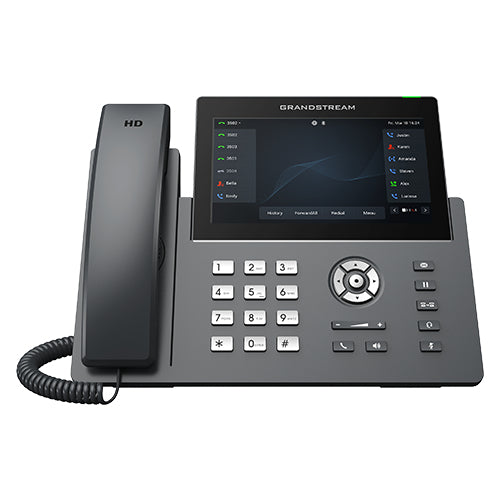Grandstream Networks GRP2670 teléfono IP Negro 12 líneas TFT Wifi, Terminal con conexión por cable, En banda, Fuera de b