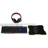 Yeyian YKH-20708 teclado Ratón incluido Juego USB Español Negro, Alámbrico, Interruptor de membrana, LED