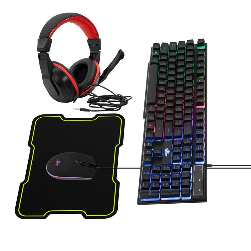 Yeyian YKH-20708 teclado Ratón incluido Juego USB Español Negro