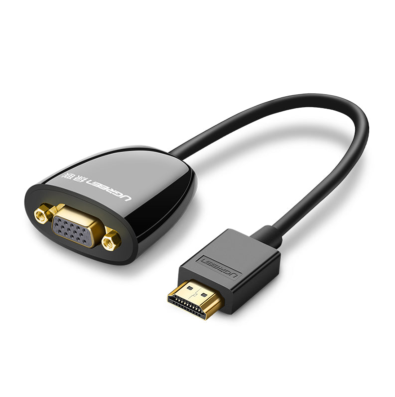 Ugreen 40253 adaptador de cable de vídeo 0,25 m HDMI tipo A (Estándar) VGA (D-Sub) Negro