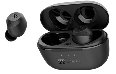 Audífonos Lanix LXW1 Inalámbricos Bluetooth 5.0 Touch Color Negro