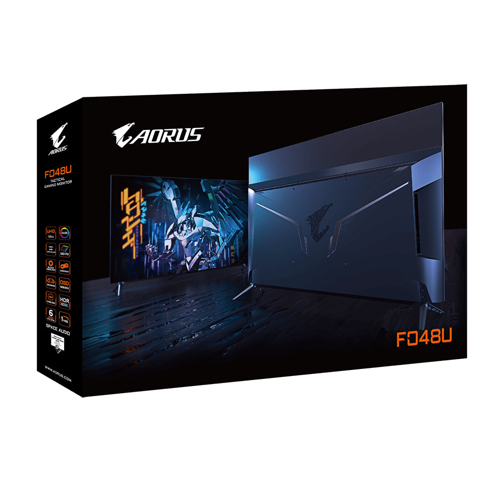 GIGABYTE FO48U monitor de computadora 120.7 cm (47.5") 3840 x 2160 Pixeles 4K Ultra HD OLED Negro