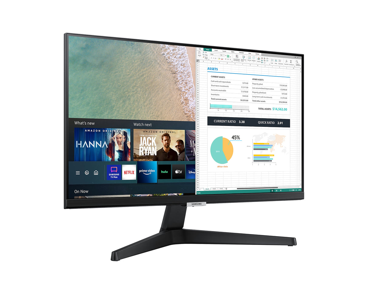 Samsung Smart Monitor Monitor 61 cm (24") 1920 x 1080 Pixeles Full HD LCD Wifi Negro