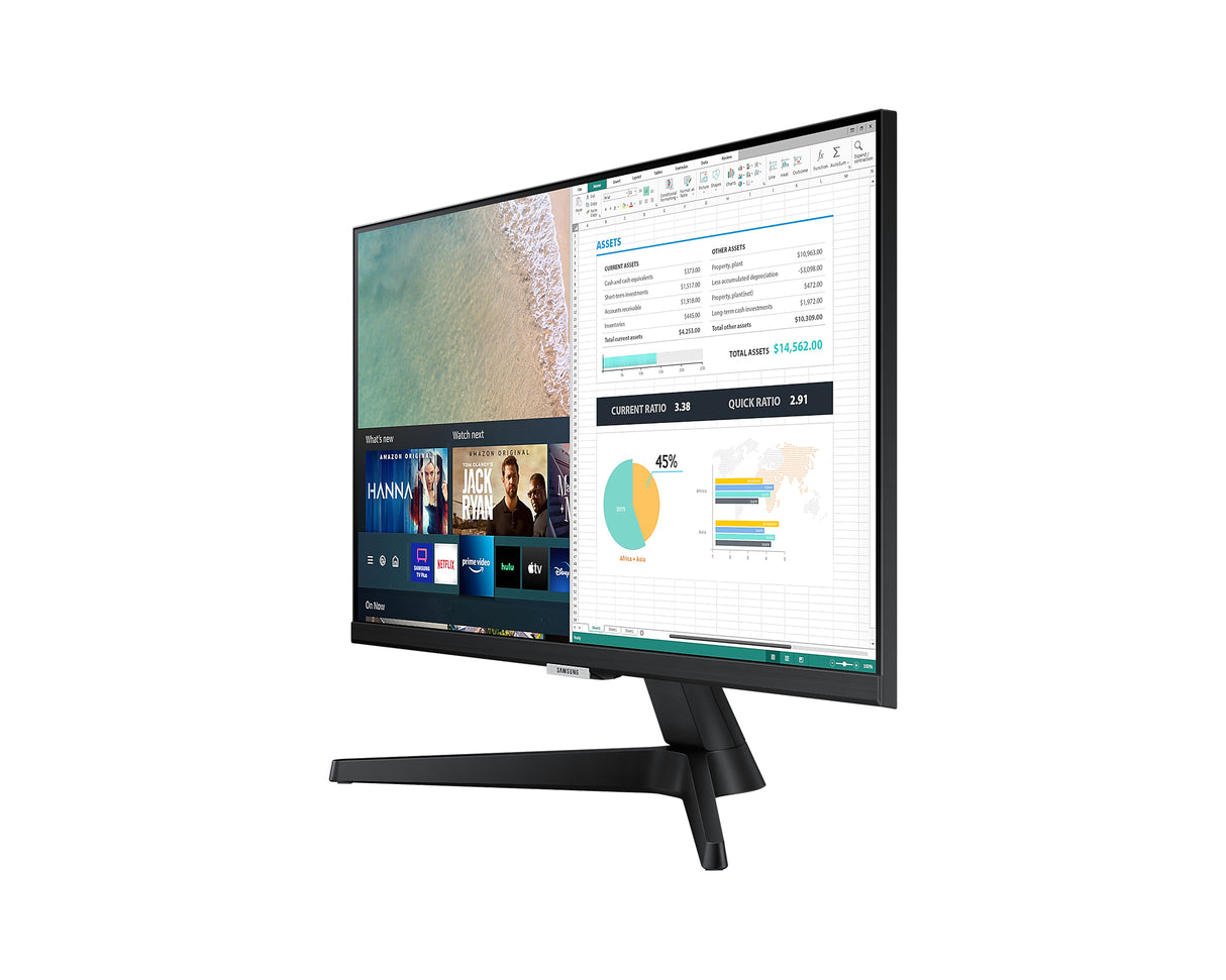 Samsung Smart Monitor Monitor 61 cm (24") 1920 x 1080 Pixeles Full HD LCD Wifi Negro