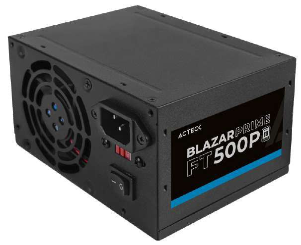 Acteck AC-938143 unidad de fuente de alimentación 500 W 20+4 pin ATX ATX Negro