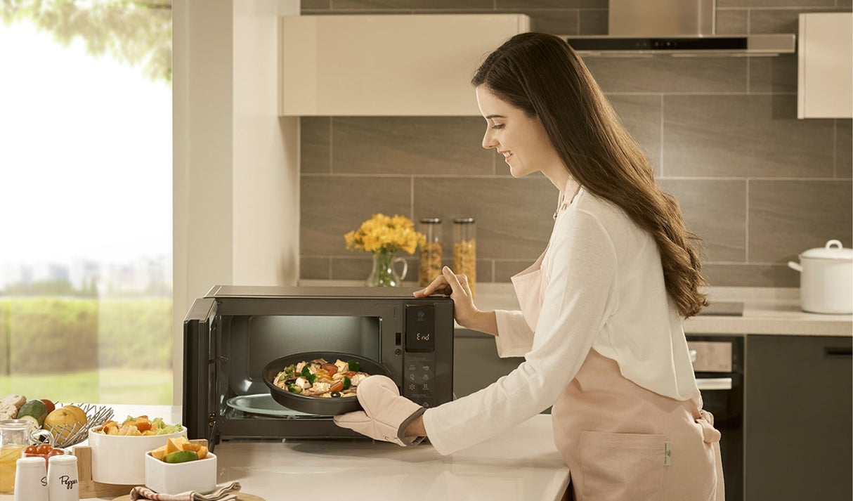 LG NeoChef MH1596DIR microondas Negro Microondas combinado Encimera 42 L