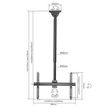 Manhattan Soporte de techo para TV de movimiento completo y ajustable en altura soportes para tv 50 kg 94 cm (37") 1 177,8 cm (70")