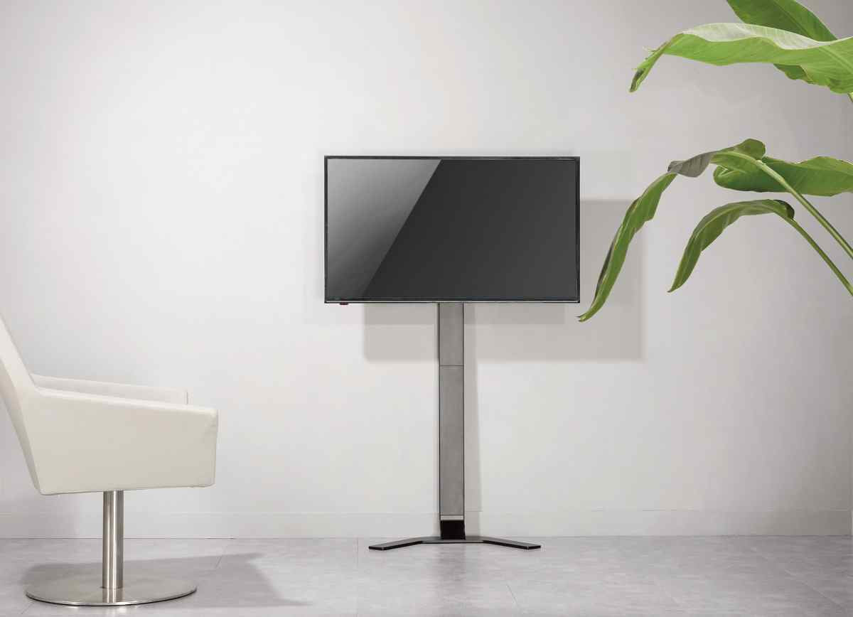 Manhattan Soporte de suelo ultradelgado para TV/monitores, para pantallas de 37" a 55", Compatibilid