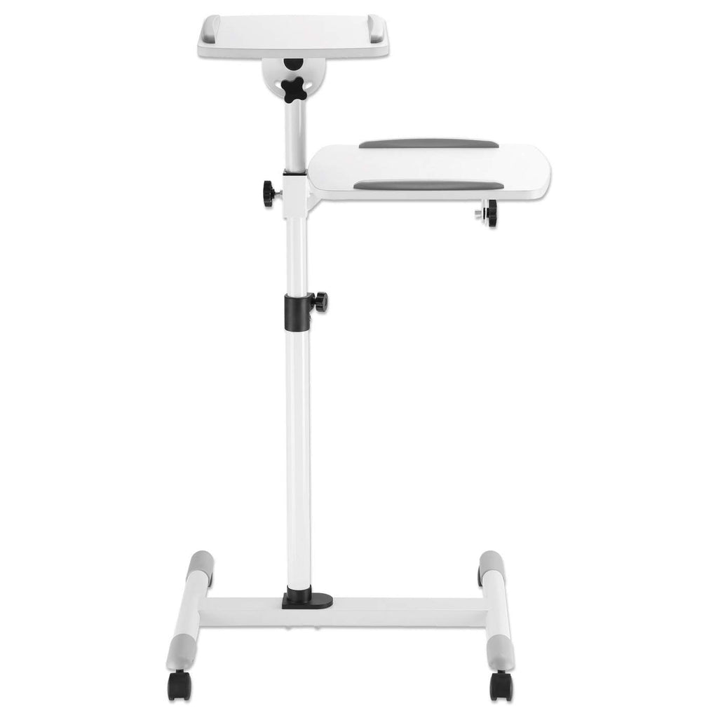 Manhattan Soporte de carrito para proyectores y laptops muebles y soportes para dispositivos multimedia Gris, Blanco Portátil/Proyector Carro multimedia 10 kg