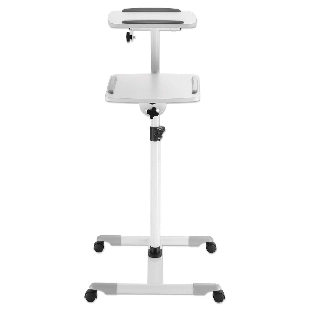 Manhattan Soporte de carrito para proyectores y laptops muebles y soportes para dispositivos multimedia Gris, Blanco Portátil/Proyector Carro multimedia 10 kg