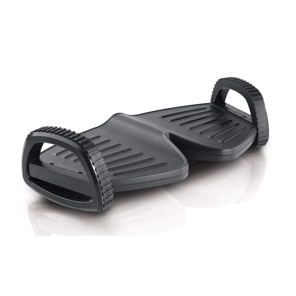 Manhattan Reposapiés ergonómico con balanceo soportes para el apoyo de pies Plástico Negro 10 kg 502 mm
