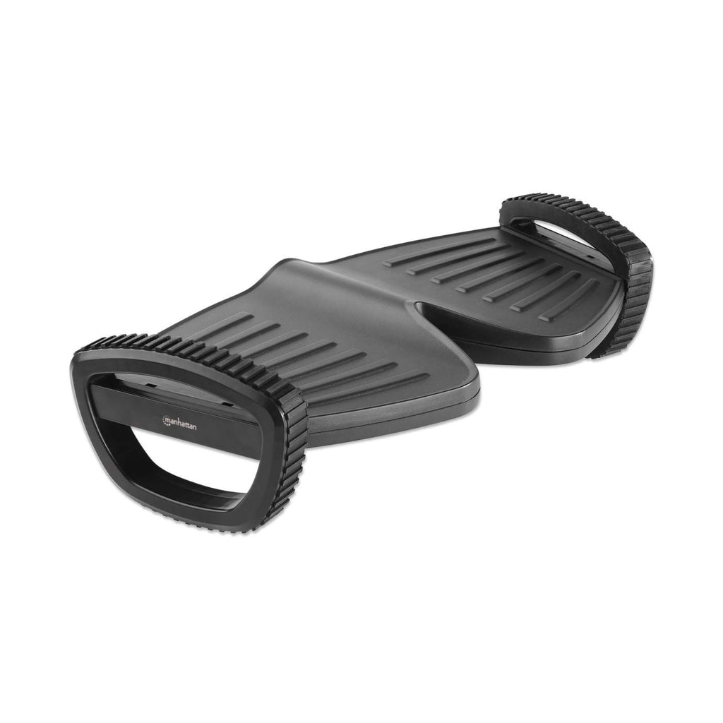 Manhattan Reposapiés ergonómico con balanceo soportes para el apoyo de pies Plástico Negro 10 kg 502 mm