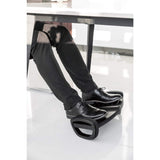 Manhattan Reposapiés ergonómico con balanceo soportes para el apoyo de pies Plástico Negro 10 kg 502 mm