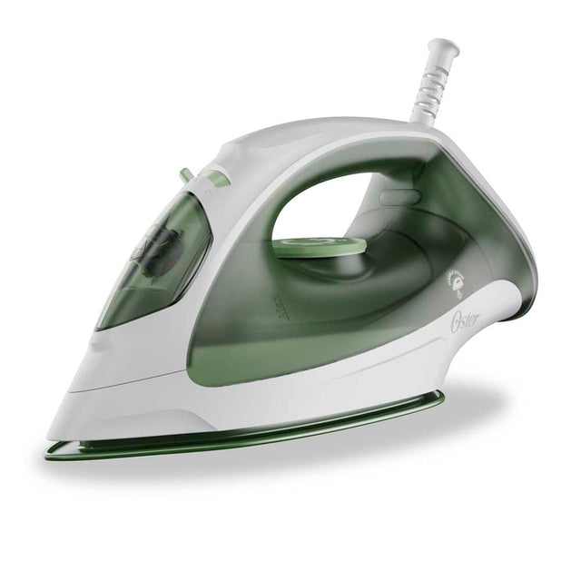Oster GCSTBS3803 plancha Plancha a vapor Suela antiadherente Blanco, Verde, 180°, Giratorio