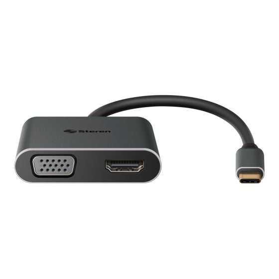 Steren USB-5265 base para laptop o replicador de puertos Alámbrico USB 3.2 Gen 1 (3.1 Gen 1) Type-C Negro