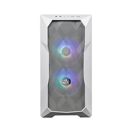 Cooler Master TD300 Mini Tower Blanco, Micro ATX, Mini-ITX, Red, TD300-WGNN-S00