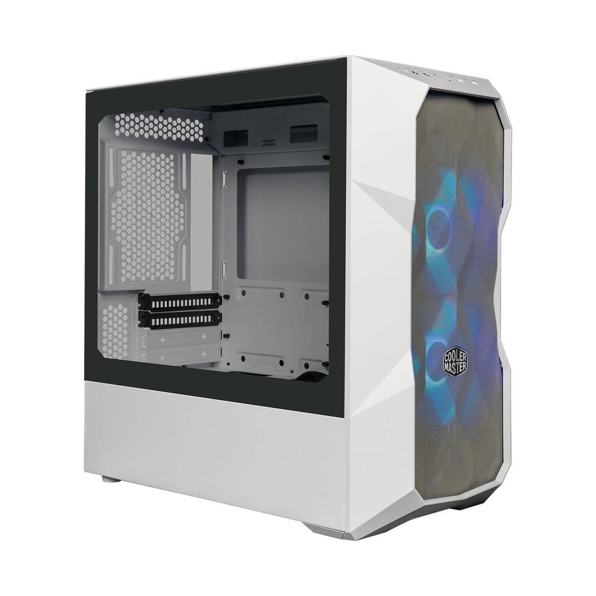 Cooler Master TD300 Mini Tower Blanco, Micro ATX, Mini-ITX, Red, TD300-WGNN-S00