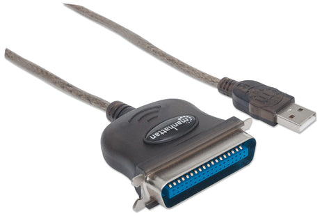 Manhattan 317474 Cable Negro USB A Centronics 36-pin 1,8 m