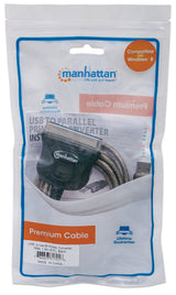 Manhattan 317016 Cable Negro USB-A Parallel 36-pin 1,8 m