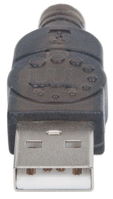 Manhattan 317474 Cable Negro USB A Centronics 36-pin 1,8 m