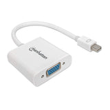 Manhattan Adaptador Mini DisplayPort a VGA Cable Derecho Derecho Níquel 0,17 m