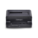 StarTech.com Clonador NVMe M.2 a SATA de 2.5/3.5 - Dock Duplicador Autónomo de 2 Bahías para SSD - Bidireccional NVMe a