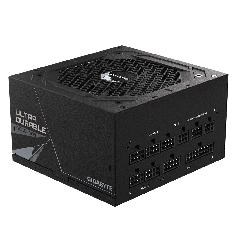 GIGABYTE GP-UD750GM unidad de fuente de alimentación 750 W 20+4 pin ATX ATX Negro, 100 - 240 V, Activo, 105 W