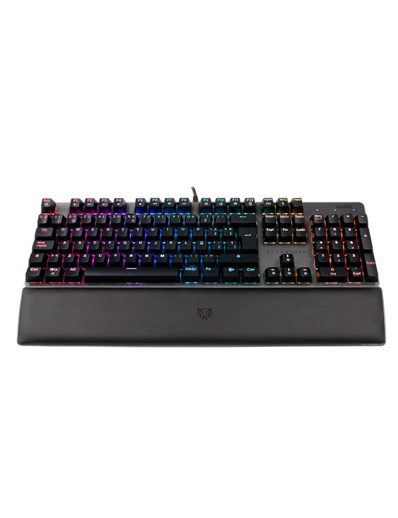 Balam Rush BR-932691 teclado Juego USB Negro, Tamaño completo (100%), Alámbrico, Interruptor de llave optomecánica