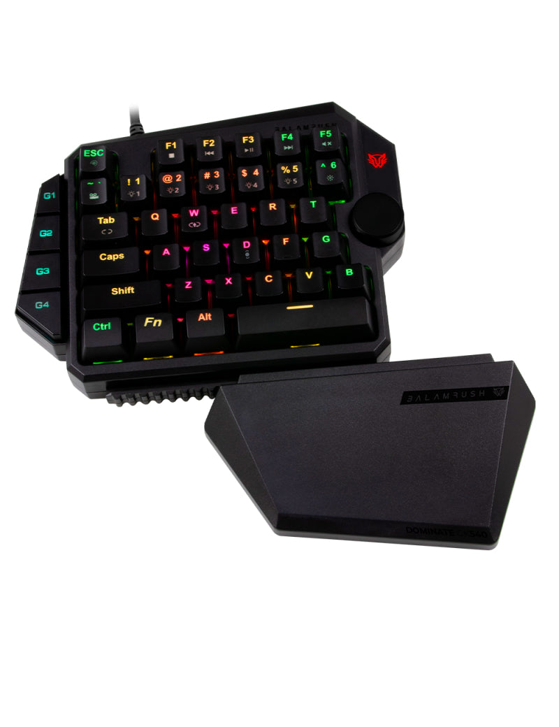 Balam Rush BR-932721 teclado Juego USB Negro, Alámbrico, Interruptor mecánico, LED RGB
