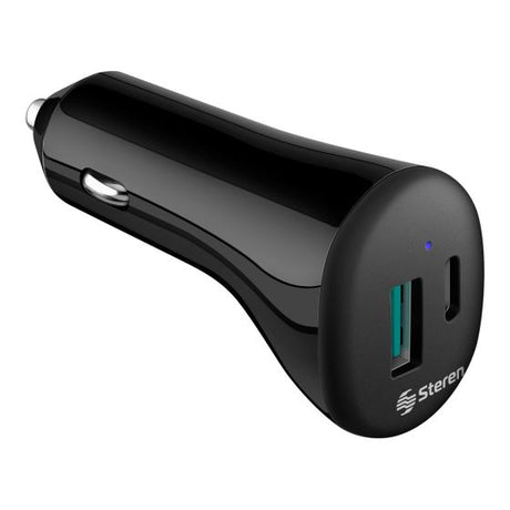 Steren ELI-875 cargador de dispositivo móvil Universal Negro Encendedor de cigarrillos Carga rápida 