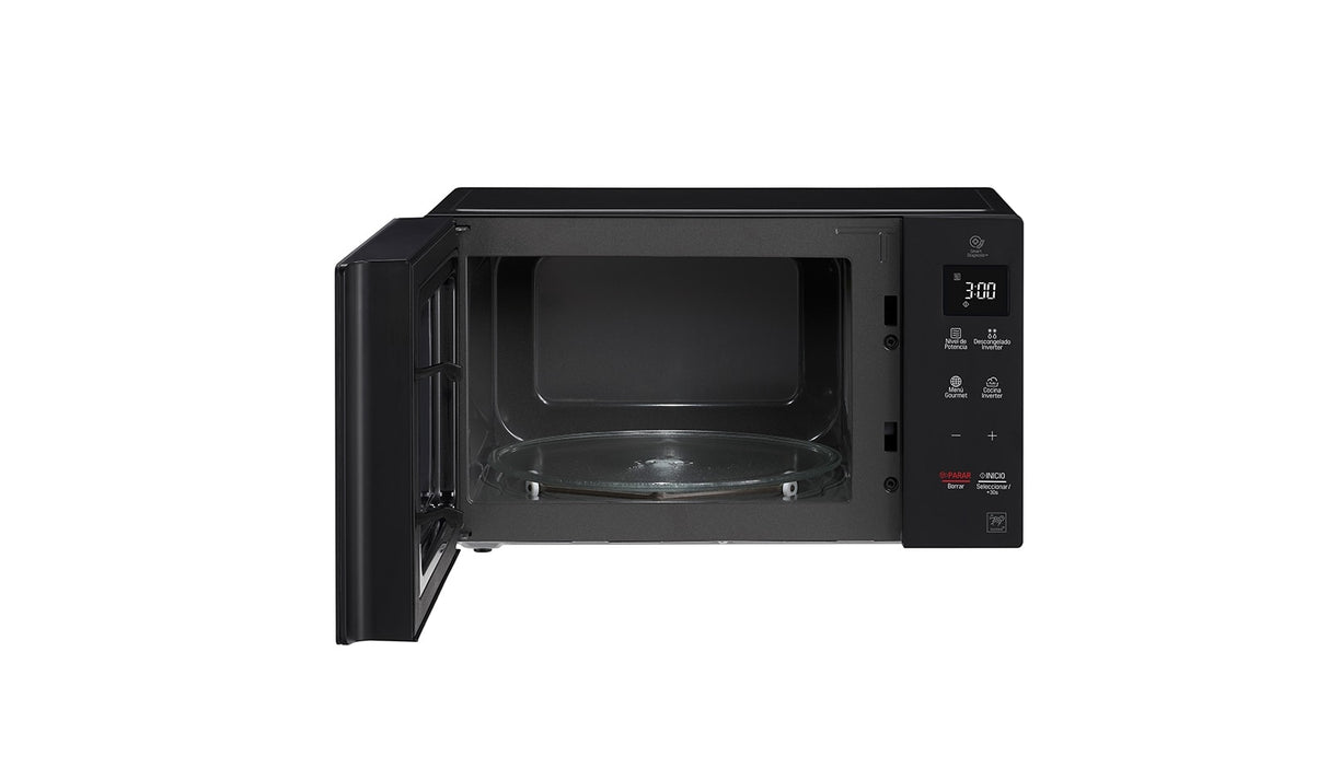 LG MS1536GIR microondas Negro, Espejo Solo microondas Encimera 42 L