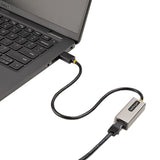 StarTech.com Adaptador USB 3.0 a Ethernet Gigabit de 10/100/1000 para Portátiles - con Cable Incorporado de 30cm - Adaptador USB a RJ45 - Adaptador Externo de Red LAN - sin Controladores tarjetas de red Alámbrico USB Ethernet 1