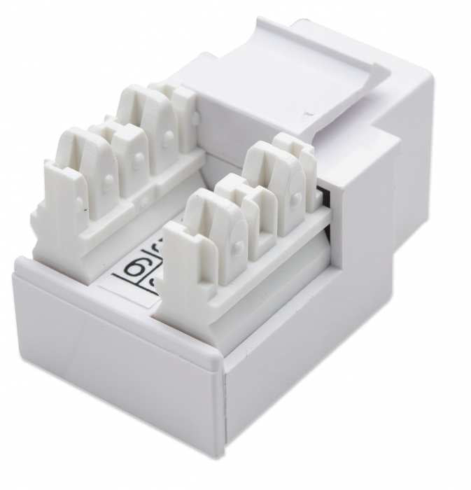 Intellinet JACK RJ11 RJ12 KEYSTONE DE IMPACTO BLANCO módulos de conectores de red Plano Blanco RJ-11 RJ-12
