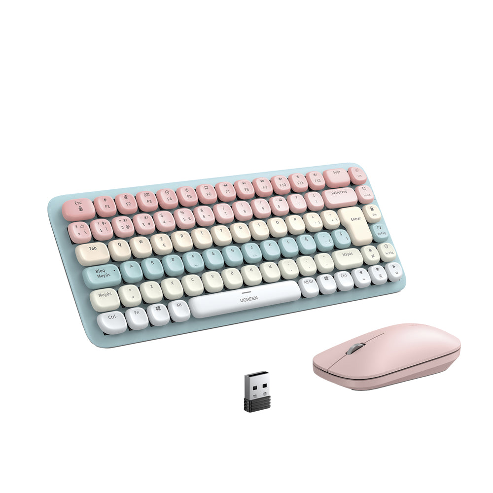 Ugreen 25178 teclado Ratón incluido Universal USB + Bluetooth