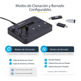 StarTech.com Clonador Autónomo 1:5 para Memorias USB - Copiador de Unidades de Memoria USB - Copia Sector por Sector de Sistema y Archivos - 1.5