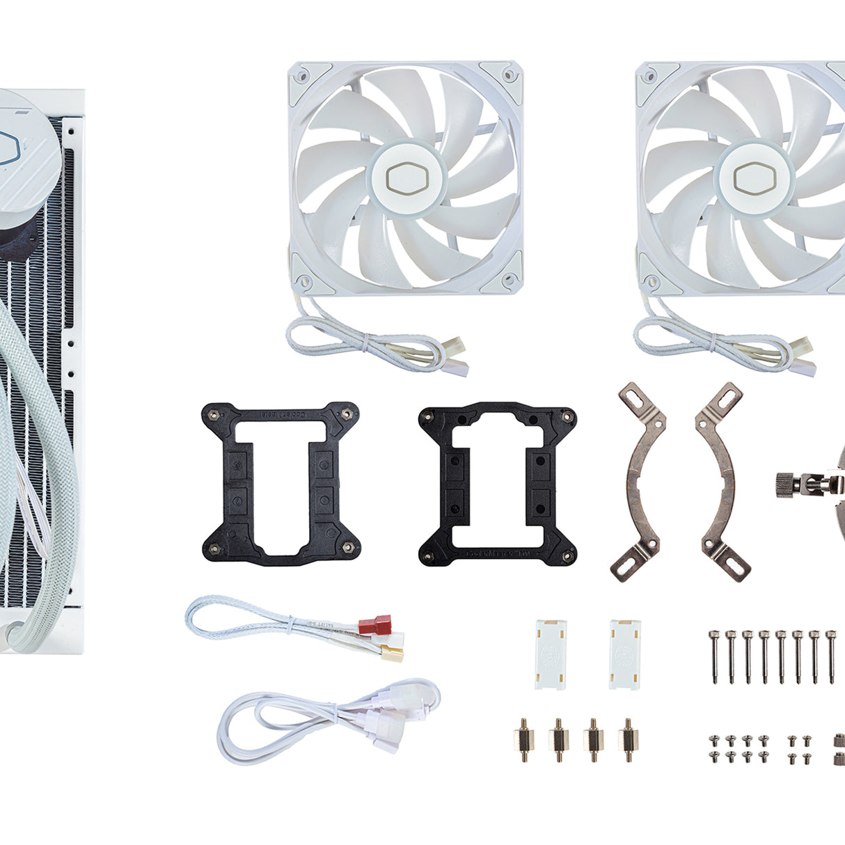 Cooler Master MasterLiquid 360L Core ARGB White Procesador Kit de enfriamiento líquido 12 cm Blanco, 650 RPM, 1750 RPM