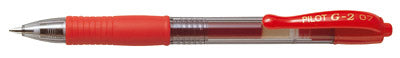 BOLIGRAFO PILOT GEL G2-5 ROJO C/12