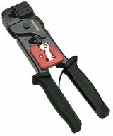 Intellinet Herramienta de Crimpeo para Plug Modular crimpadoras 440 g Herramienta para prensar RJ-11, RJ-12, RJ-45 Negro, Rojo