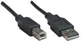 Manhattan Cable para Dispositivos USB B de Alta Velocidad Cable USB 2.0 USB A USB B Macho/Macho