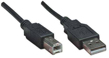 Manhattan Cable para Dispositivos USB B de Alta Velocidad Cable USB 2.0 USB A USB B Macho/Macho