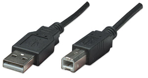 Manhattan Cable para Dispositivos USB B de Alta Velocidad Cable USB 2.0 USB A USB B Macho/Macho