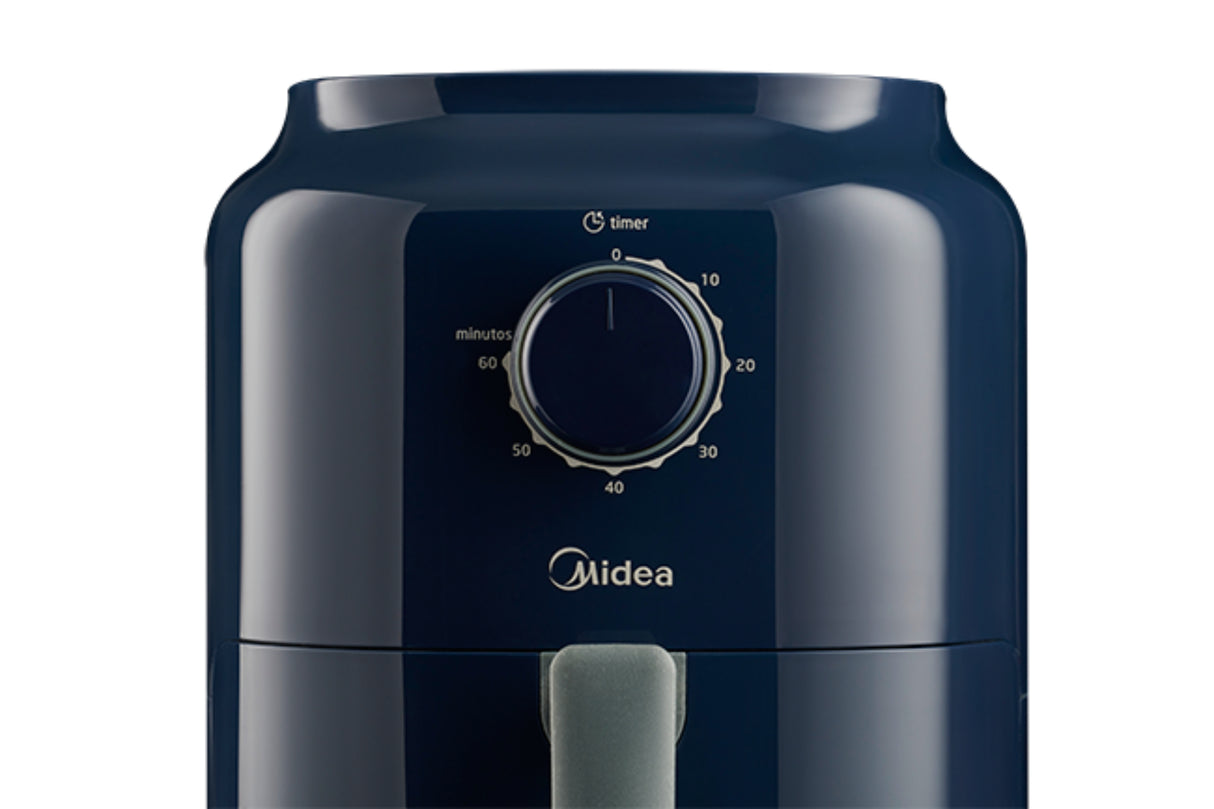 Midea MAF35C2MY freidora Sencillo 3 L Independiente 1325 W Azul, 200 °C, 60 min, Giratorio