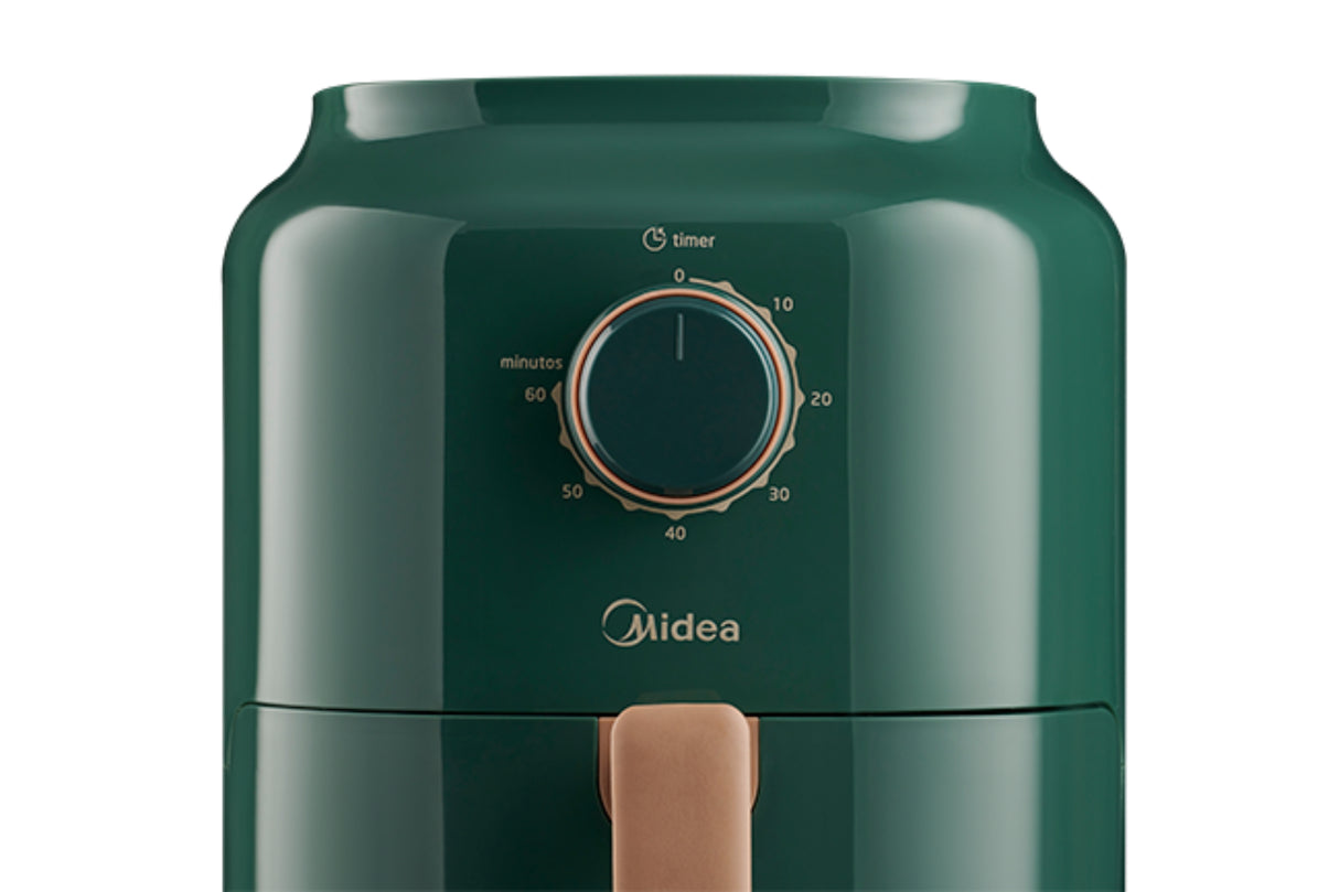 Midea MAF35C2MG freidora Sencillo 3 L Independiente 1325 W Verde, 200 °C, 60 min, Giratorio