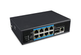 UTEPO UTP7108E-POE dispositivo de redes No administrado Gigabit Ethernet (10/100/1000) Energía sobre Ethernet (PoE) Negr
